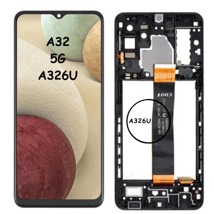 OLED Assembly with Frame for Samsung Galaxy A32 5G SM-A326U A326W (US VIRSION) - Best Cell Phone Parts Distributor in Canada, Parts Source OLED Assembly with Frame for Samsung Galaxy A32 5G SM-A326U A326W (US VIRSION) - Best Cell Phone Parts Distributor in Canada, Parts Source